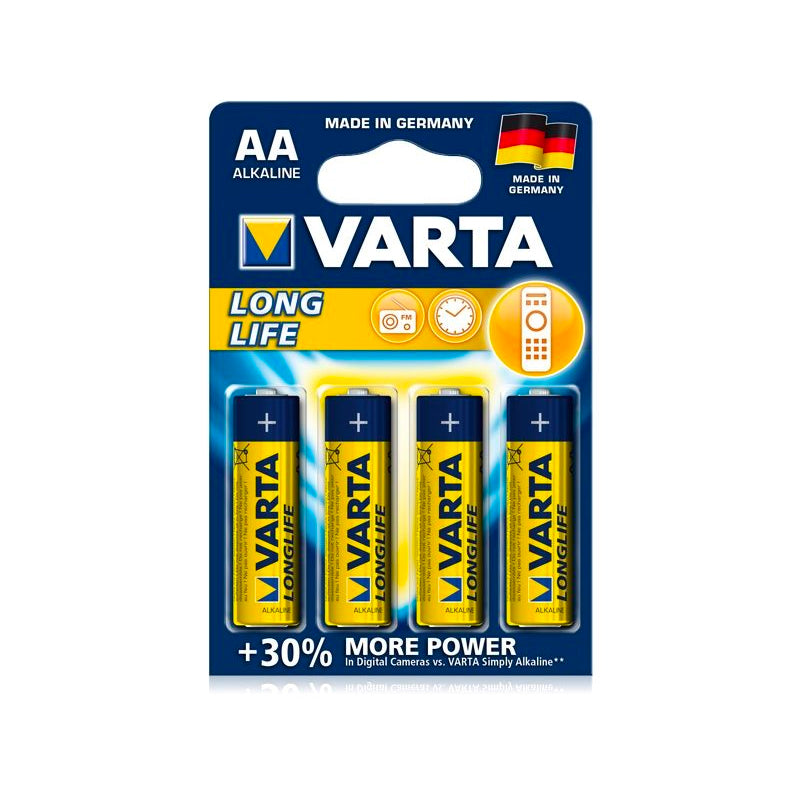 Matchende AA-batterier, 4 stk